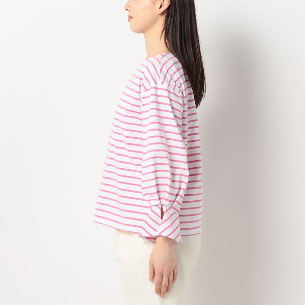 ボートネックボーダーカットソー