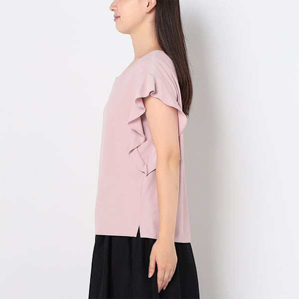 ラッフルスリーブブラウス