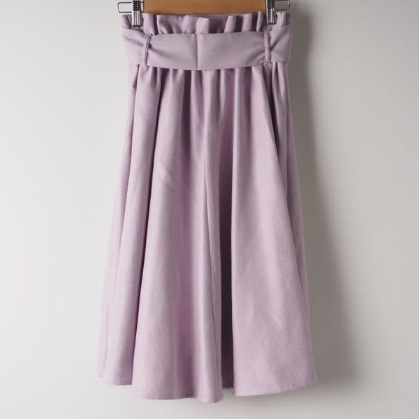 ベルト付きフィッシュテールスカート