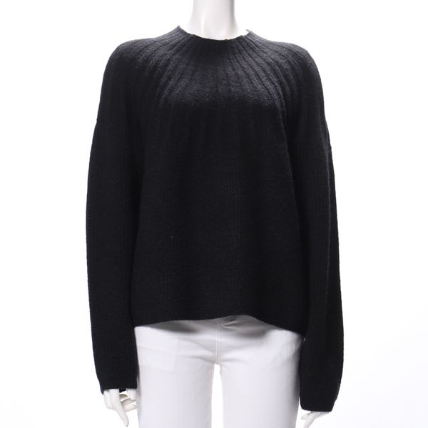 リブ切り替えニット