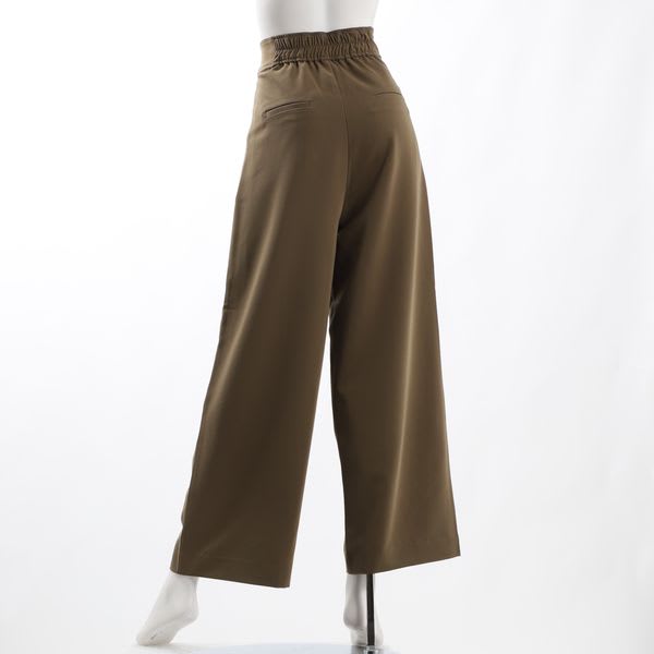 ハイウエストタックワイドパンツ