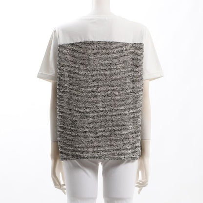 ツイード見えドッキングTシャツ