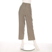 ウエストデザインストレートパンツ