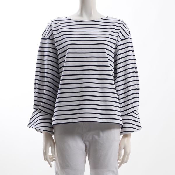 ボートネックボーダーカットソー