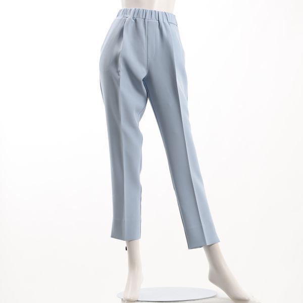 ウエスト総ゴムタック入りテーパードパンツ