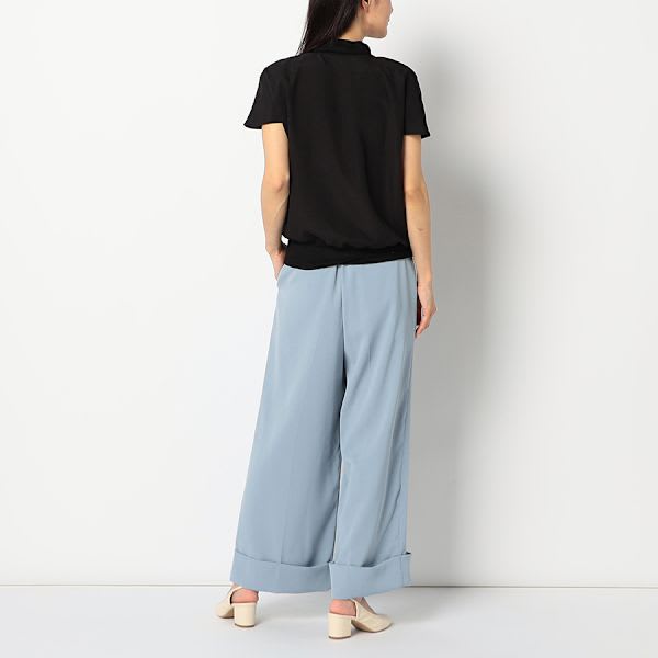 センタープレスワイドパンツ