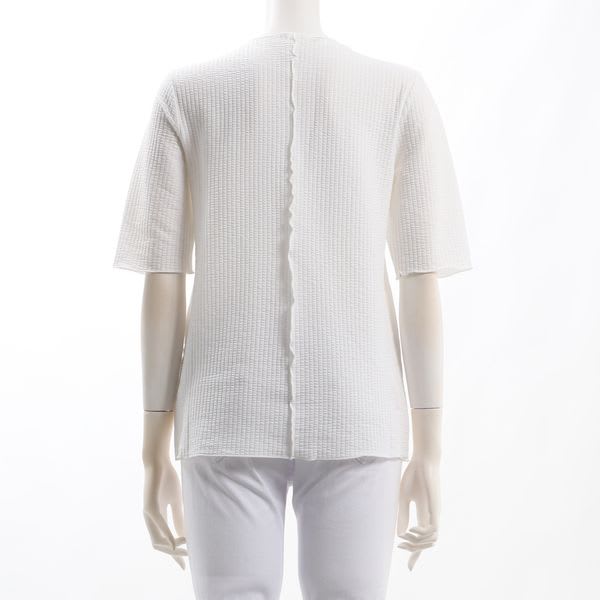 サッカーストライプクルーネックカットソー