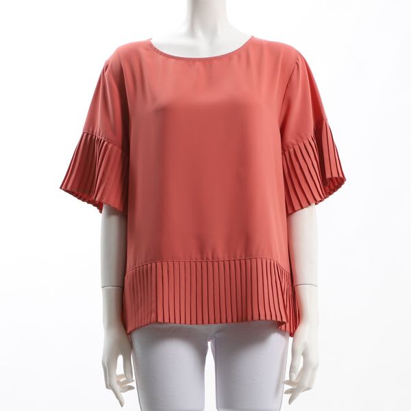 プリーツデザインブラウス