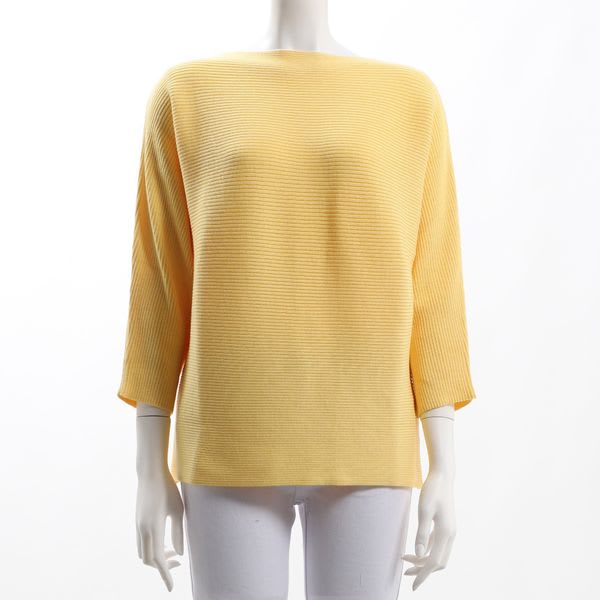 横リブデザインニット