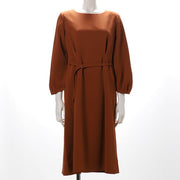 ベルトデザインアクセントワンピース