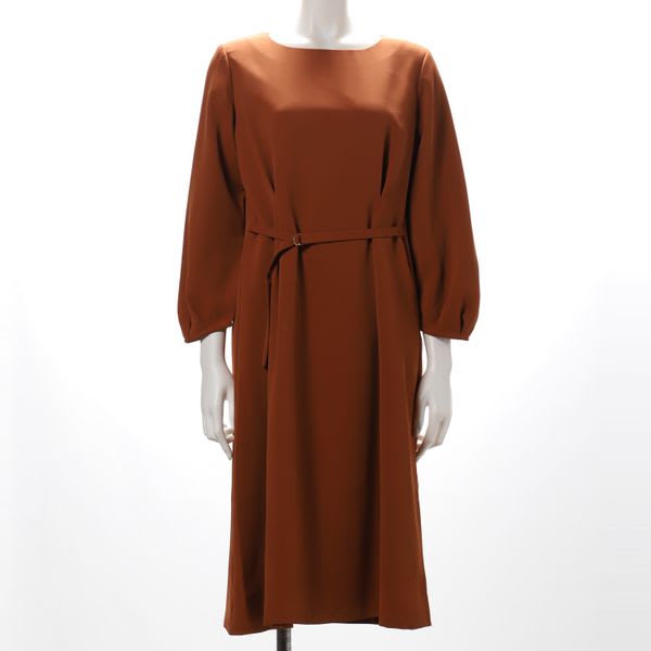 ベルトデザインアクセントワンピース