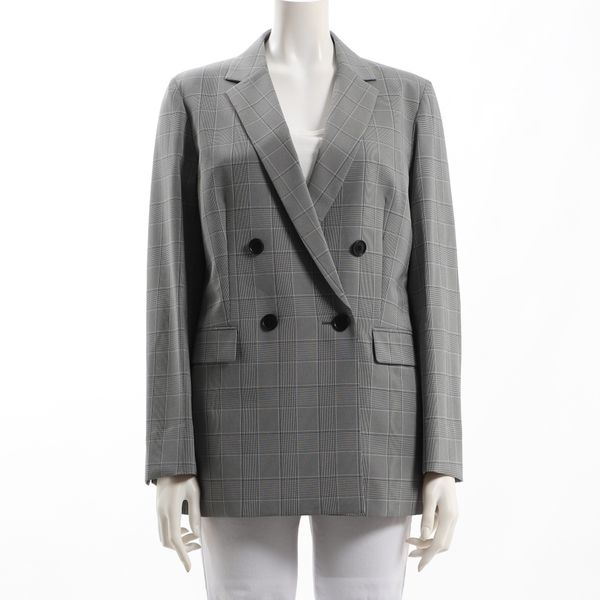 チェック柄ダブルジャケット
