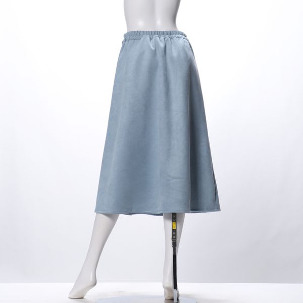 フェイクスエードフレアスカート