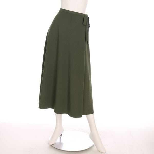 サイドリボンラップスカート