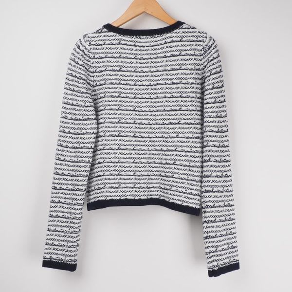 ツイード風レディライクニットカーディガン