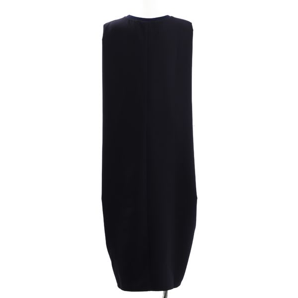 異素材切り替えコクーンワンピース