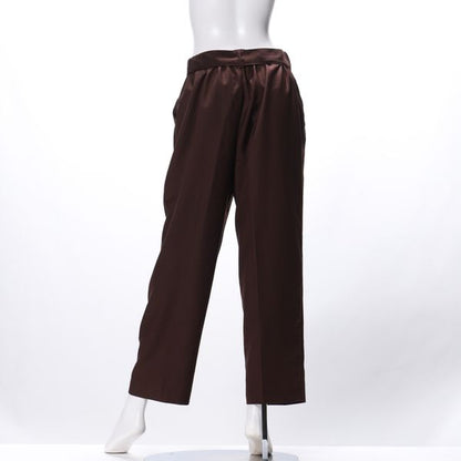 ベルト付き薄手テーパードパンツ