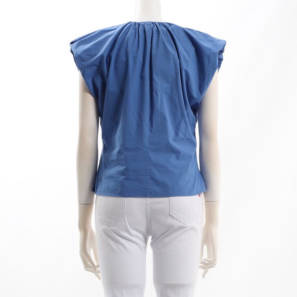 バルーンスリーブ前開きブラウス