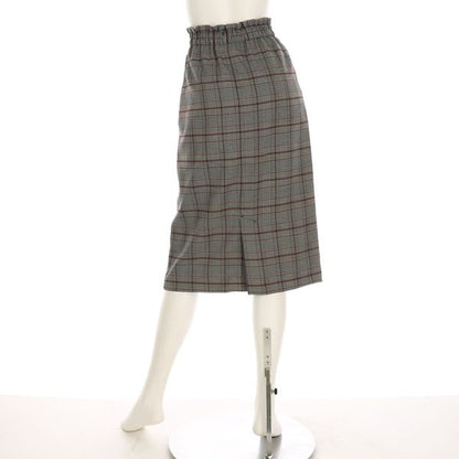 チェック柄ポケット付きタイトスカート