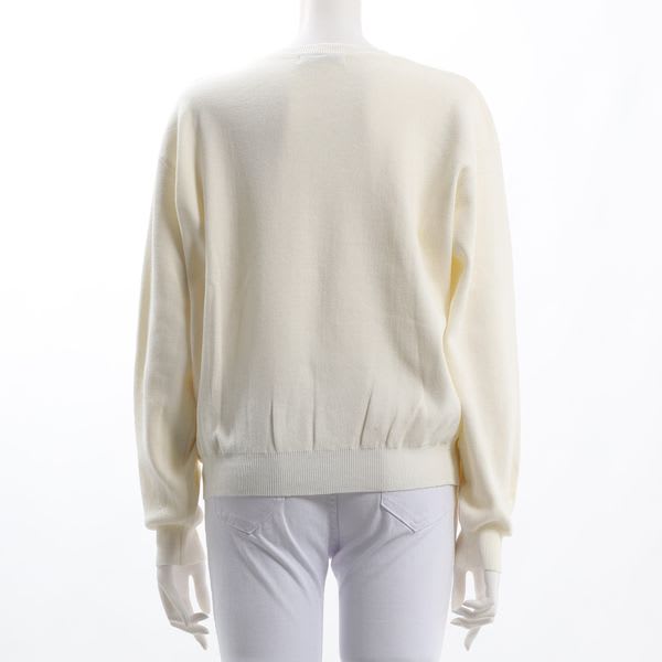 クルーネックハイゲージニット