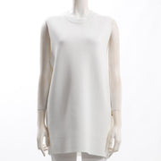 サイドボタンデザインノースリーブニット