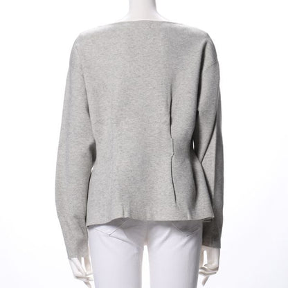 ウエストタックペプラムニット