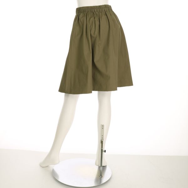 無地とギンガムチェックリバーシブルスカート