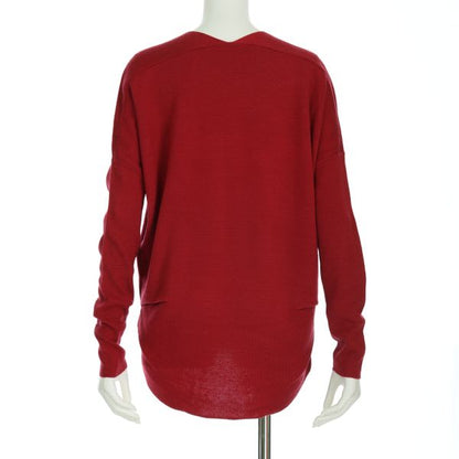 前後差裾丈Vネックニット