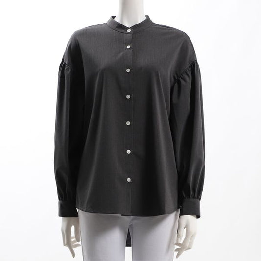 ふんわりお袖バンドカラーブラウス