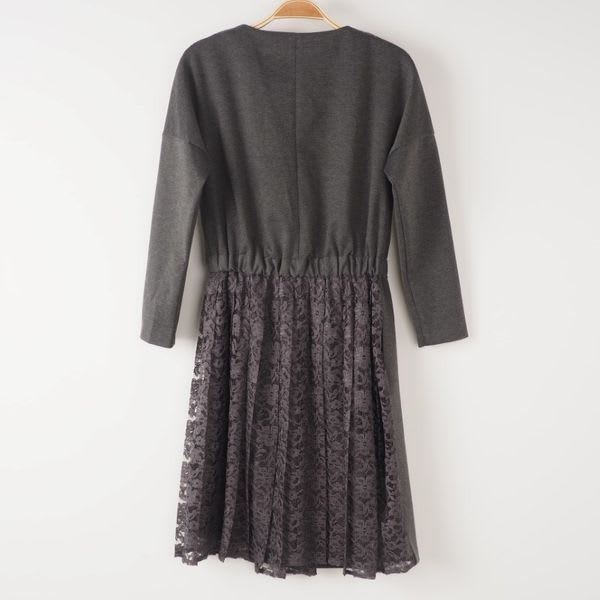 レース切り替えデザインワンピース