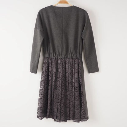 レース切り替えデザインワンピース