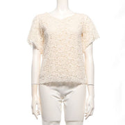 袖フレアレースブラウス