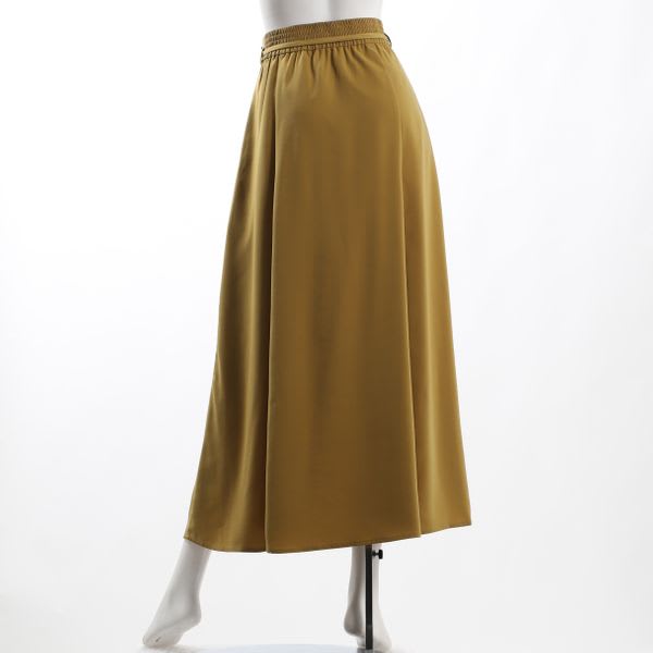 ウエストリボン付きAラインスカート