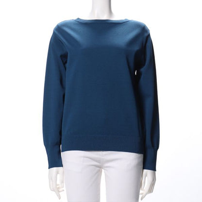 ベーシックボートネックニット