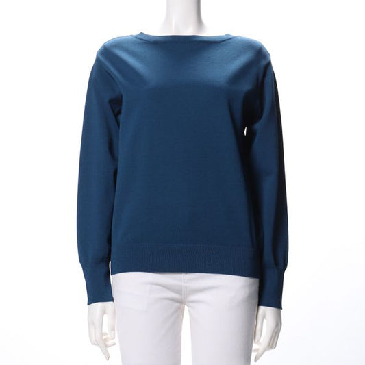 ベーシックボートネックニット