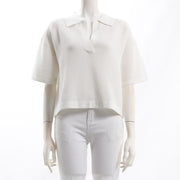 クロッシェ手編み風ニットポロ