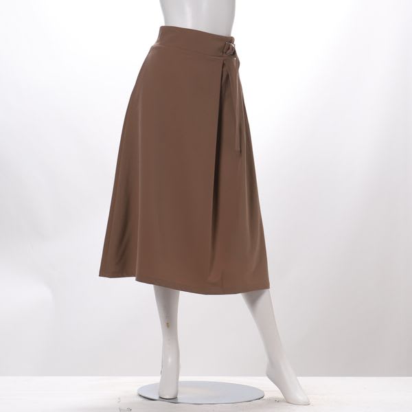 Dカンベルト付きフレアスカート