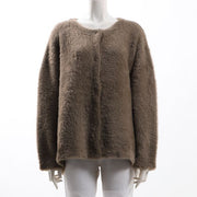ヘアリーニットカーディガン