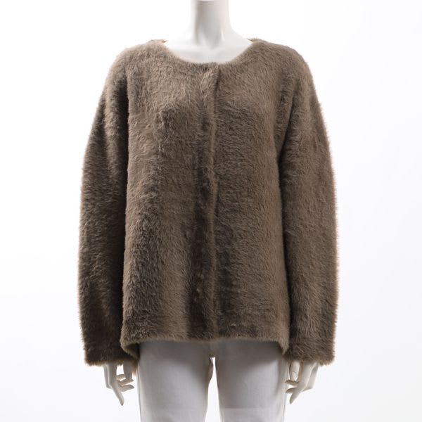 ヘアリーニットカーディガン