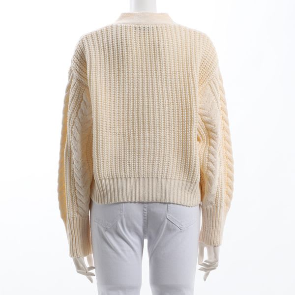 ジップデザインVネックニットカーディガン