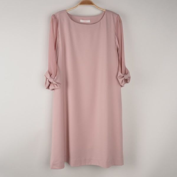 袖切り替えデザインワンピース