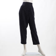 ツイードカシュクールテーパードパンツ