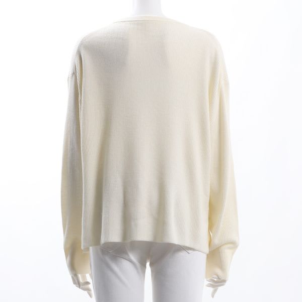 ドロップショルーダークルーネックニット