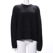 リブ切り替えデザインニット