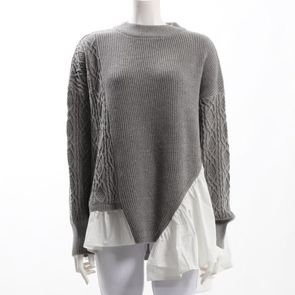 ドッキングアシンメトリーニット