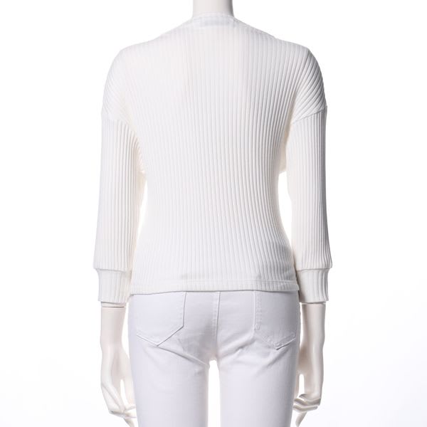 オフネックリブカットソー