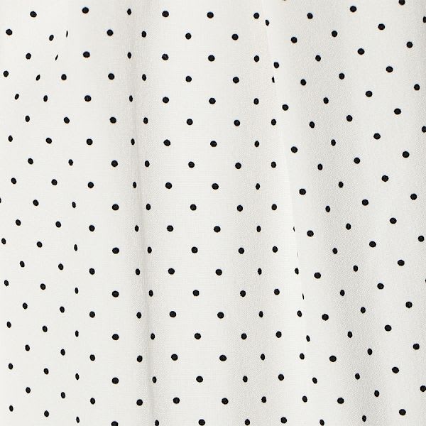 ネックギャザードット柄ブラウス