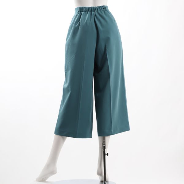 バックウエストゴム付きワイドパンツ