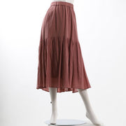 コットン楊柳ティアードスカート