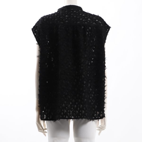 起毛感バンドカラーブラウス